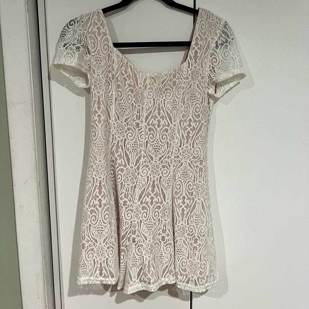 Beautiful Lace-up back Romper